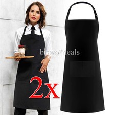 2x Schürze Kochschürze Kellner Bistroschür...