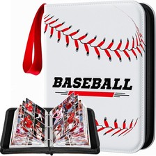 Baseball Card Binder, Trading Card Binder with Sleeves, Sports Card Binder Colle