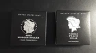 2023  Morgan & Peace Proof Silver Dollar 2pc Set  OGP & COA