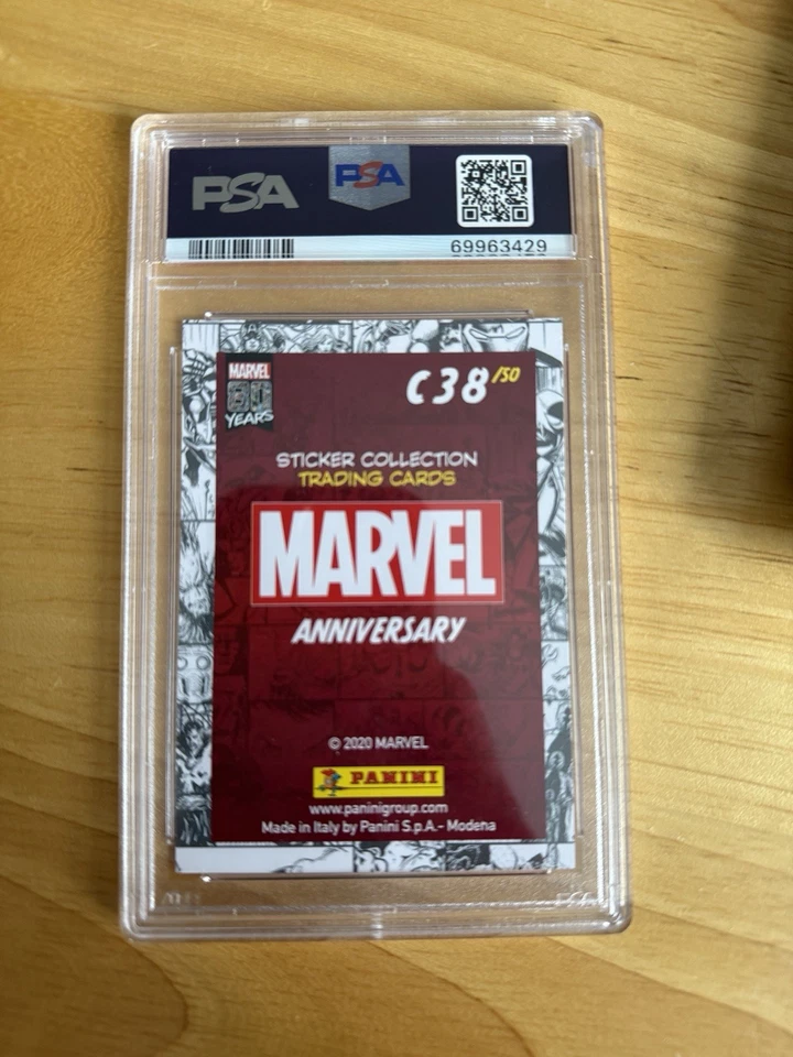 2020 Panini Marvel 80 years Deadpool #C38 PSA 9 - Image 2 of 2