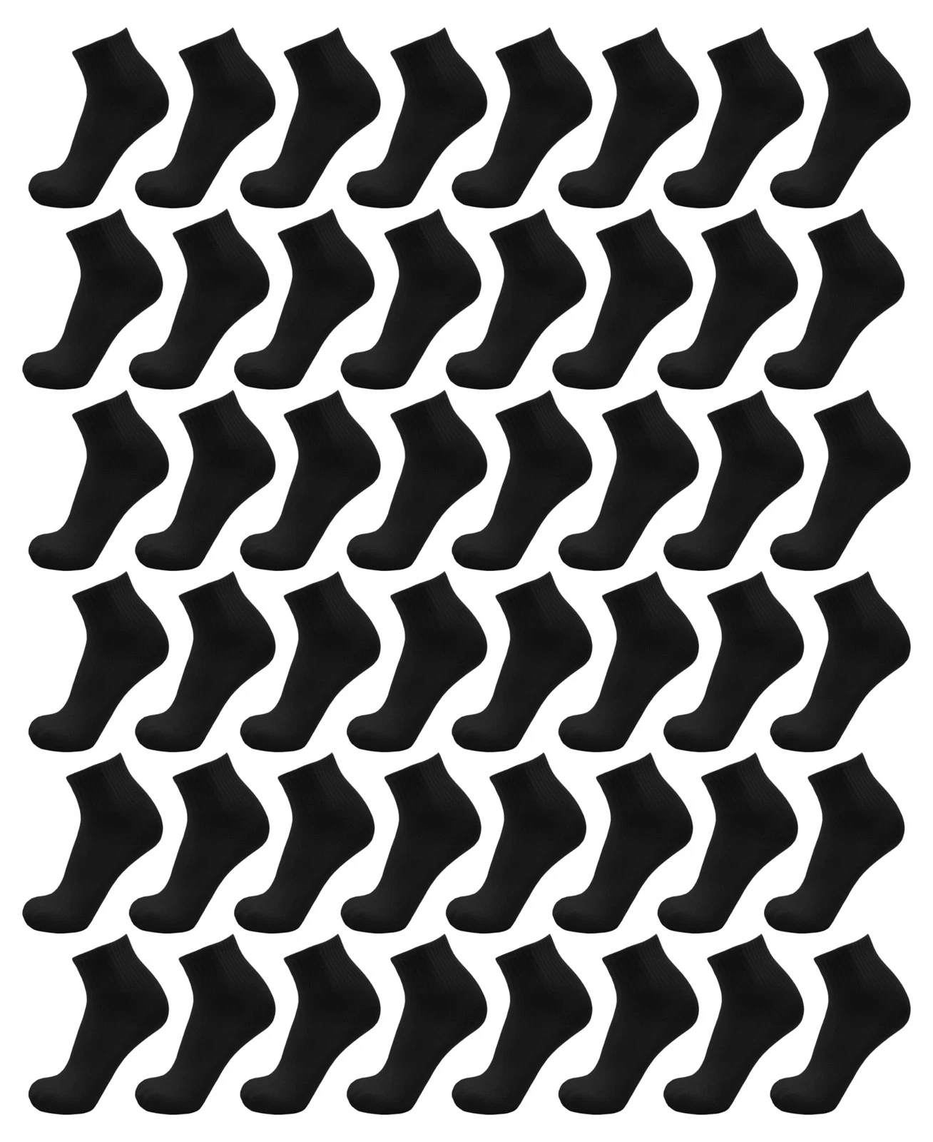 48 Pairs Mens Thin Quarter Ankle Socks Casual Sports Comfortable Bulk