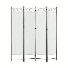 4 Panel Folding Room Divider Screen Movable Privacy Partition for Home & Office