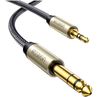 Audiokabel 3.5mm auf 6.35mm Klinke 1m Stereo Verbinder Gitarre Mixer Lautspre...