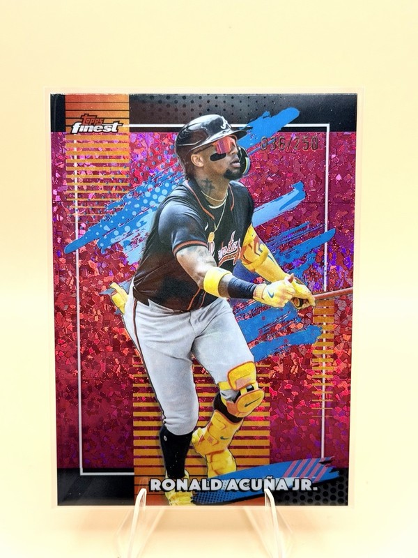 2026 Topps Finest - Ronald Acuña Jr. #187 Pink Mini Diamond /250🔥