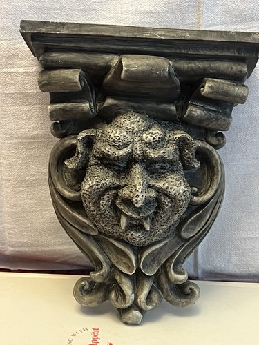 Gargoyle Mythical Wall Sconce Shelf Made Of  Resin  Gothic Art Sculpture