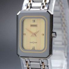 ◆N MINT◆ Orologio Donna Vintage RADO Diastar 153.1016.3 Quarzo 17mm Nuovo Batt