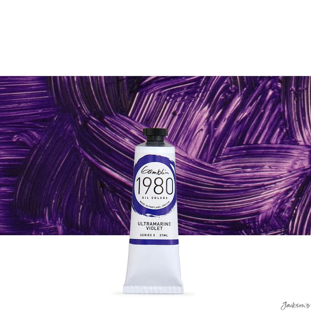 Gamblin 1980 Oil Paint Refined Linseed Oil 37ml Ultramarine Violet Colour