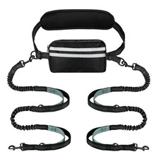 Hands Free Dog Leash for Two Dogs, Medium Double dog Leash, Shock Absorbing...