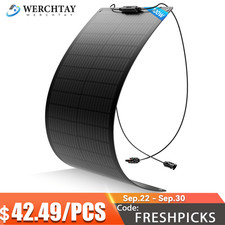 100W Flexible Solar Panel 12V Portable for Camping/RV/Home/Car Battery/Rooftop