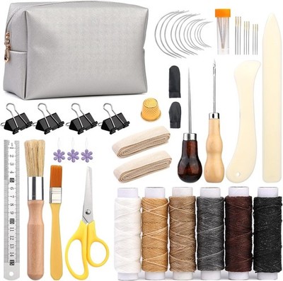 49 Pcs Hand Bookbinding Tools Bookbinding Kits for Beginners Bookbinding