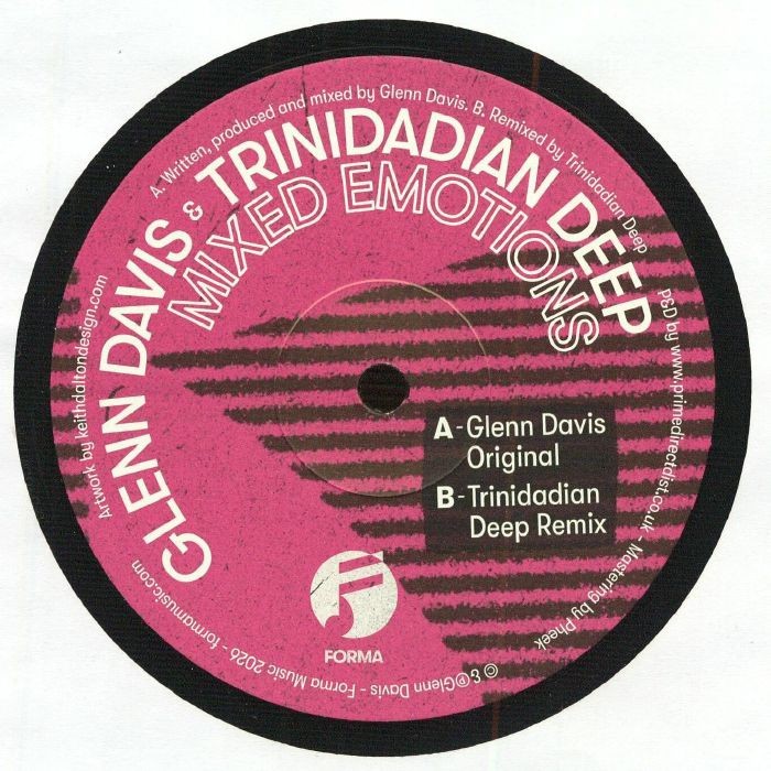 Glenn Davis & Trinidadian Deep - Mixed Emotions (12")