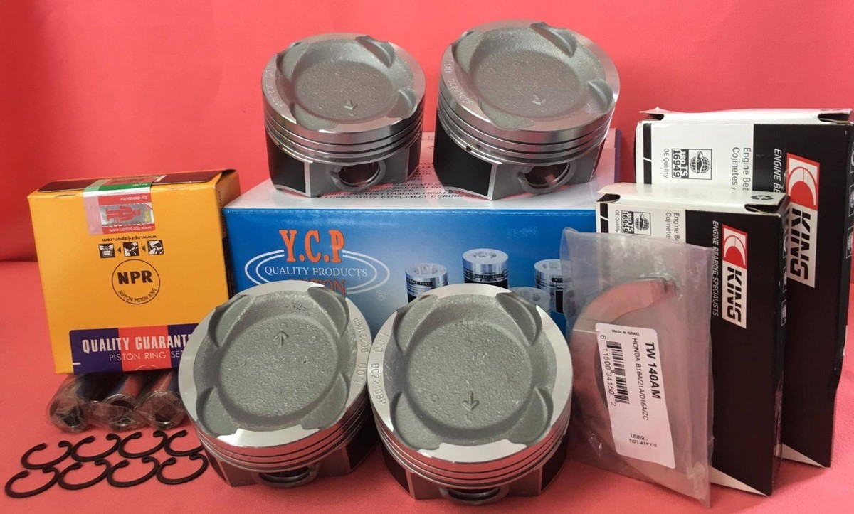 YCP 76mm Vitara Pistons Teflon Coated LowComp+NPRRings+Bearings
