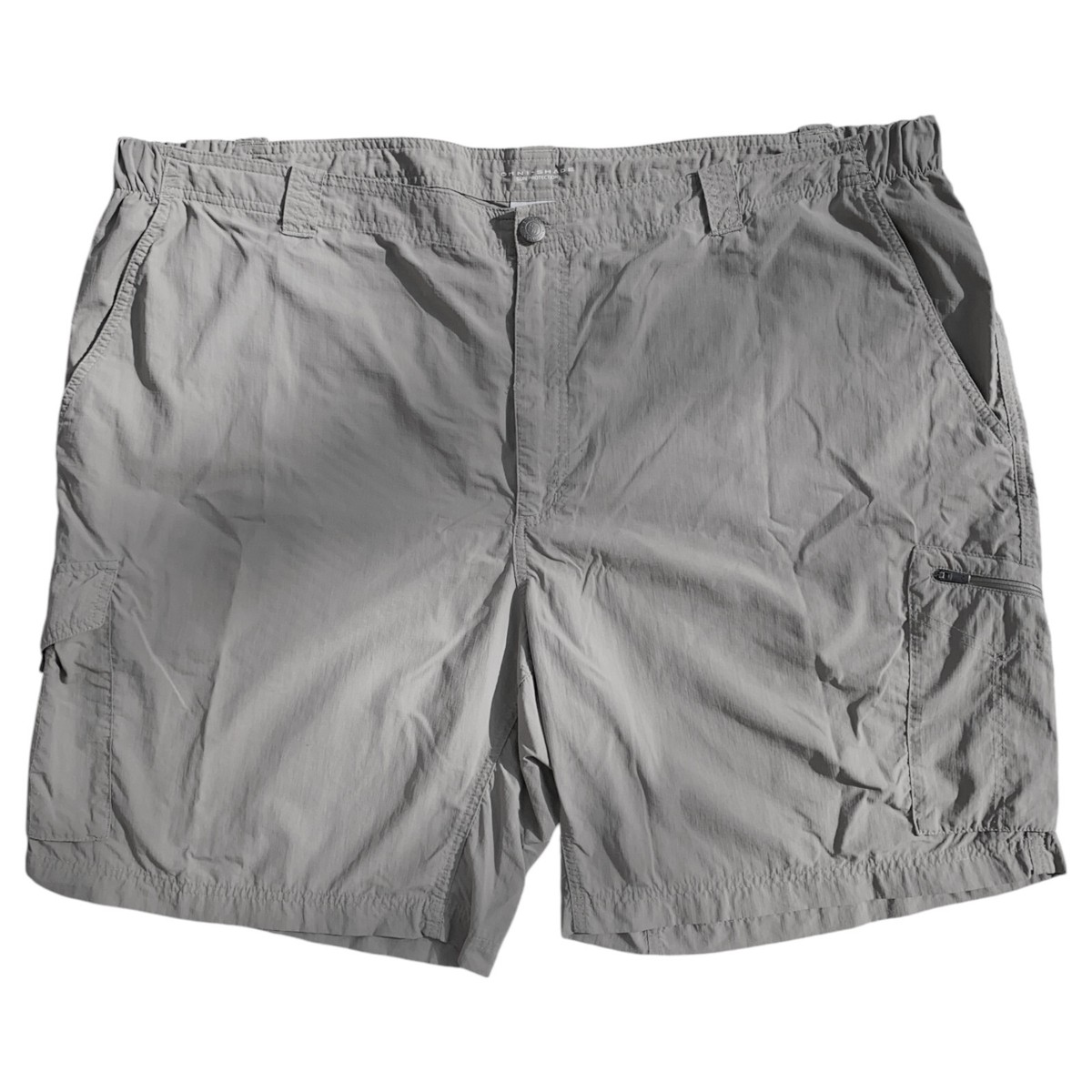 COLUMBIA 48x10 Silver Ridge Cargo Short Nylon Hiking Outdoor Khaki Omni  Shade