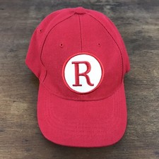 R Logo Red Acrylic YOUTH Strapback Baseball Cap Hat CH11