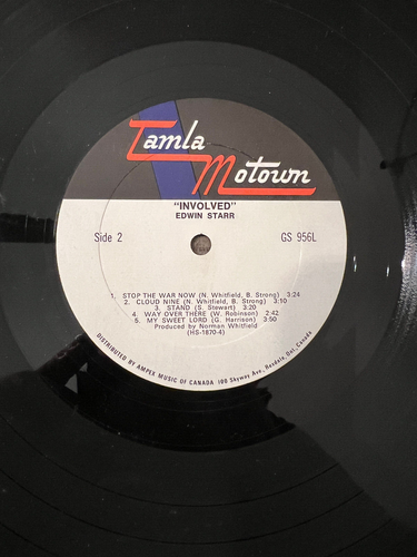 Edwin Starr Involved Vinyl LP Canada Tamla/Motown GS 956 - Imagen 4 de 4