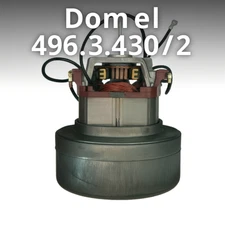 Domel 4963430-2 5.7" Vacuum Motor Thru-Flow 2-Stage 410 Airwatts 92" Lift