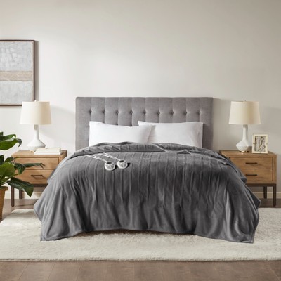 Serta Soft Plush Electric Blanket Fast Heating Cozy Cover Twin/Full/Queen/King