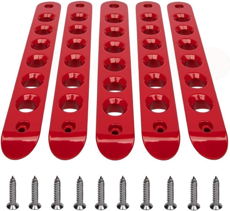 Aluminum Door Grab Handle Inserts Cover Trim for 2007-2018 Jeep Wrangler JK