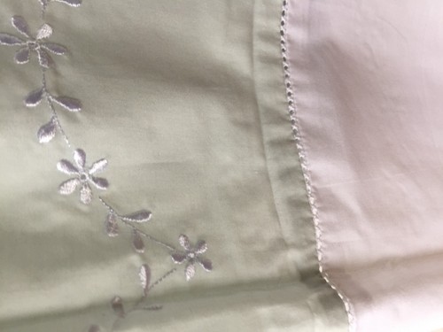 PIUMONE/DRAPPO/TESSUTO 78""X78"" DECORATIVO- VERDE PALLIDO/CREMA - Foto 2 di 4