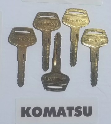 (5) Komatsu Keys  Excavator Dozer Loader  Equipment LOGO  FAST FAST SHIPPING 