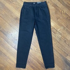 BDG Urban Outfitters Mom Jeans Women  s 26 Black High Waisted Tapered Leg Denim