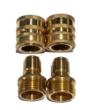 2 Set Garden Hose Brass Quick Connect Disconnect Coupler Kits Best PriceValue   