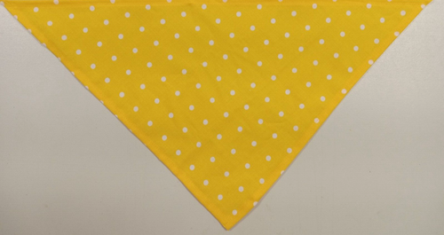 Bandana/écharpe pour chien nouer, jaune soleil, blanc, à pois, XS, S, M, L - Photo 1/2