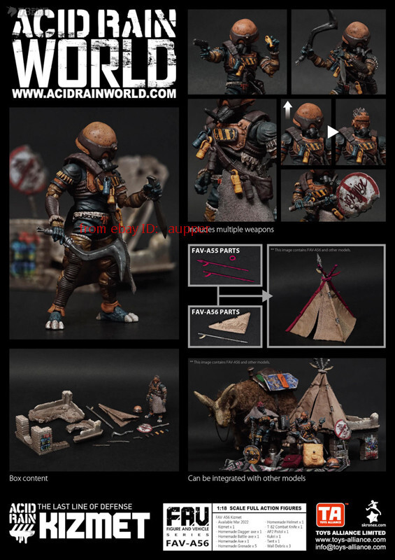 Perfect Acid Rain World 1/18 Fav-A56 Kizmet Action Figure In Stock