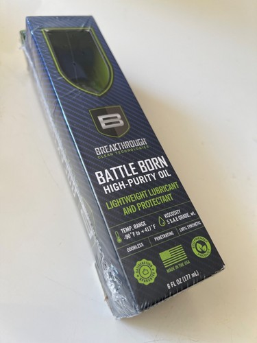 BREAKTHROUGH BTO6OZ BATTLE BORN HUILE LUBRIFIANTE POUR PISTOLET HAUTE PURETÉ 6 OZ SPRAY - Photo 1/7