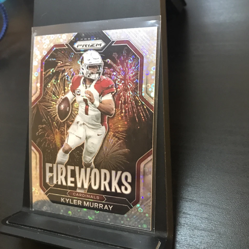 2022 Panini Prizm Football Fireworks Silver DISCO Kyler Murray Cardnials #F-6 - Image 3 of 4