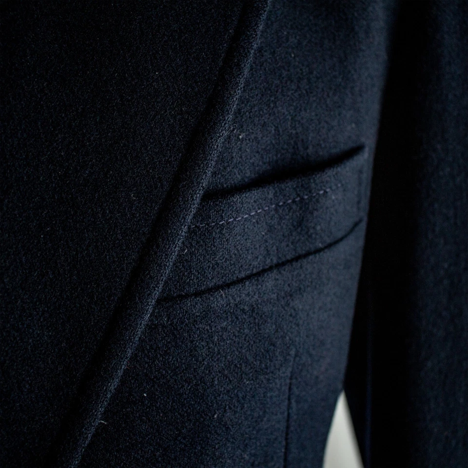 PENDLETON Retro Navy Blue Solid Wool Men Blazer Jacket Coat Size 44 R - Image 3 of 4