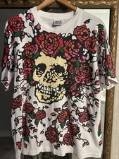 Vintage Early 90s Liquid Blue Grateful Dead  Bertha AOP Shirt PRISTINE CONDITION