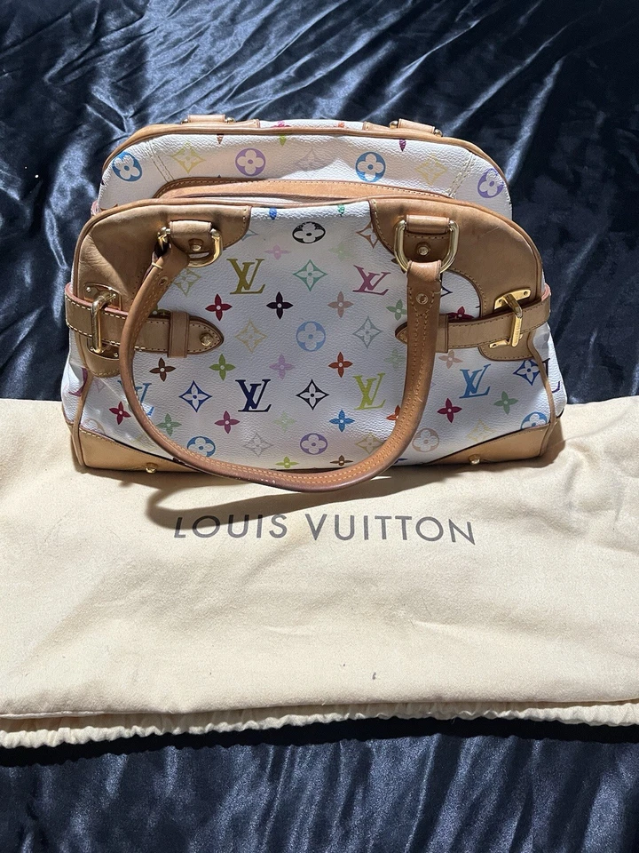 Louis Vuitton x Takashi Murakami 2003 Multicolor Monogram Claudia - Image 2 of 4