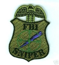 FBI SERVARE VITAS HOSTAGE RESCUE TEAM HRT CNT KANDAHAR FBI SNIPER iron-on PATCH