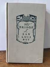 Bridge Of San luis Rey Hard Cover Book Thornton Wilder 1928 Vintage