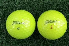 24 Titleist Pro V1/V1x 2023-2024 Yearly Model 5A Mint Condition Yellow Golf Ball