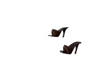 Vintage Barbie Doll Brown Open Toe Heels Pumps Mules Shoes #937 Sorority Meeting