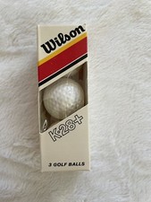 Wilson K 28 Vintage Golf Balls, New in Box, Box of 3 Balls