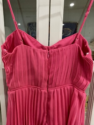 open lace back dress Happy Clothing Strapless Pink Layered Midi Dress