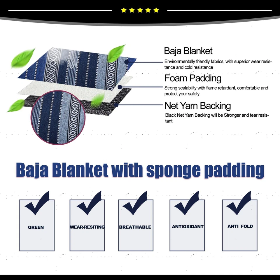 Universal Piece of 1 Baja Seat Cover Durable Bucket Seat Cover - Image 4 of 4