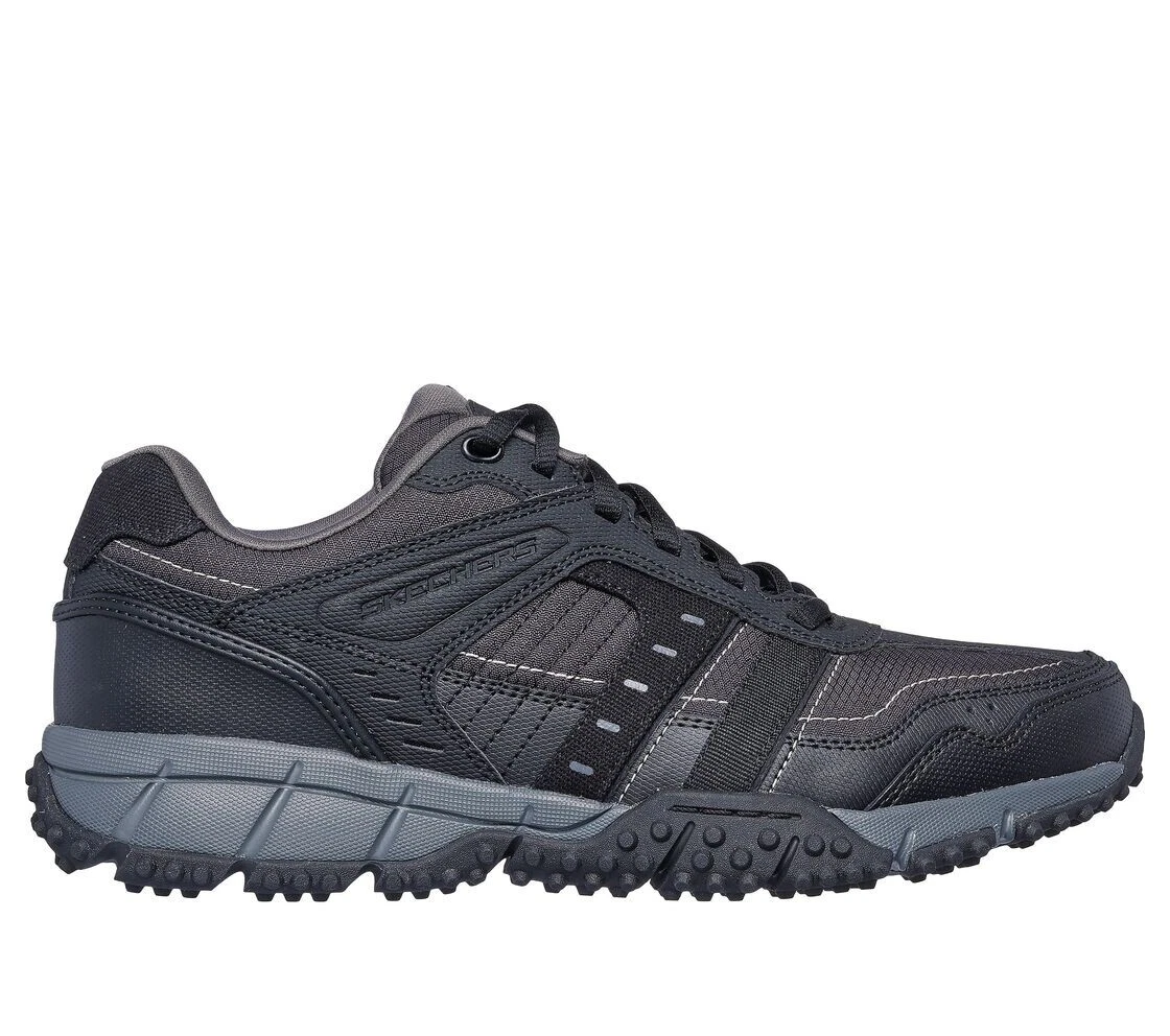 Skechers Men Shoes Black Sport Trail Walk Comfort Memory Foam Casual Hike 237735