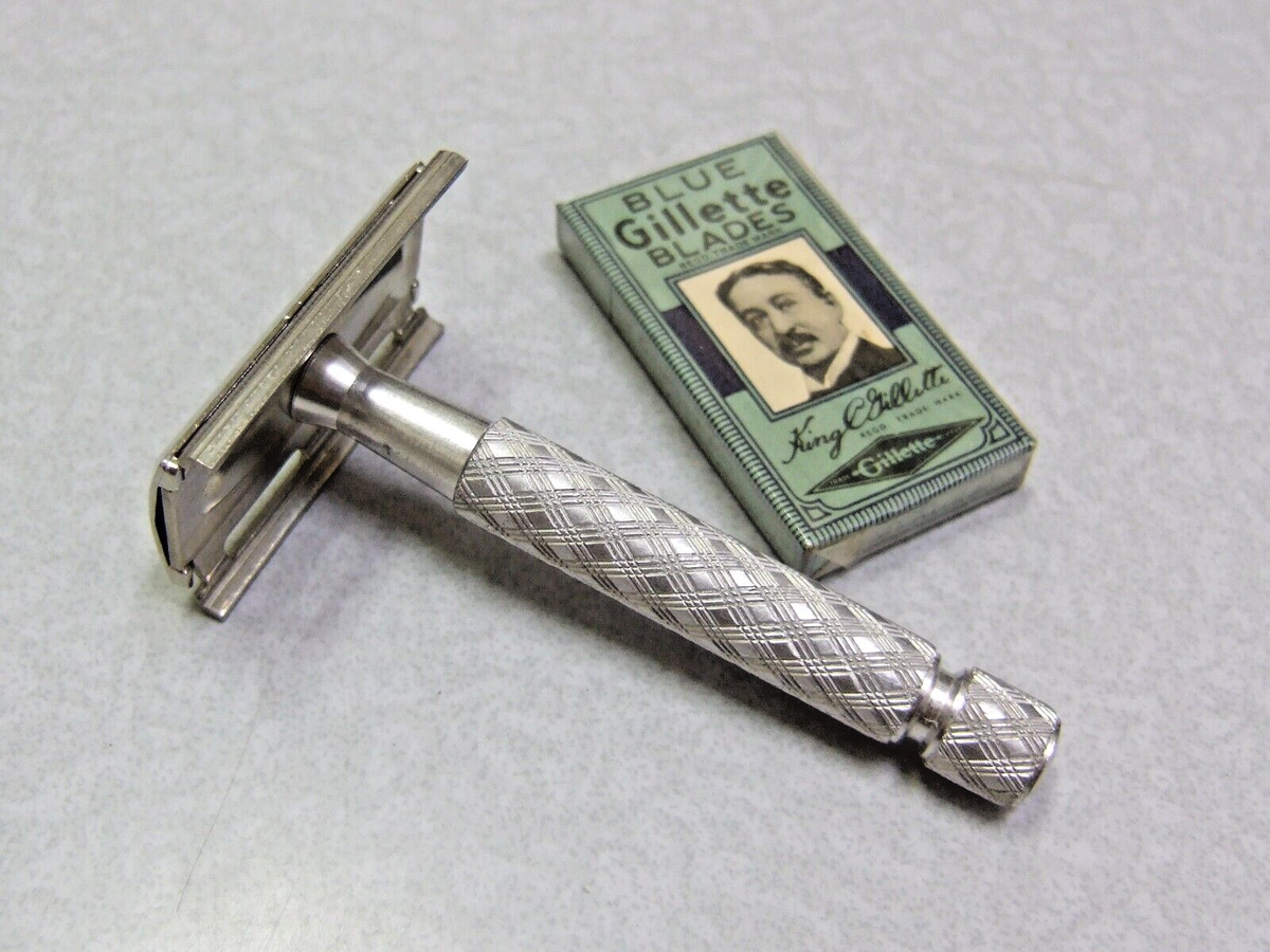 Vintage Gillette TECH Double Edge Safety Razor ENGLAND NICE | eBay