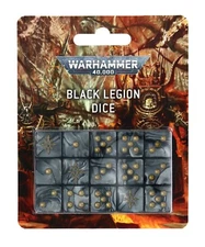 Warhammer 40K Age of Sigmar Black Legion 15 Piece Dice Set 43-82 Games Workshop