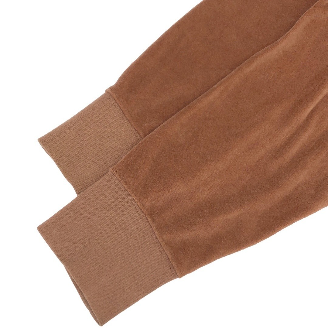 TOM FORD Velvet Zip Up Hoodie BS249 TFJ944 Orange Brown S