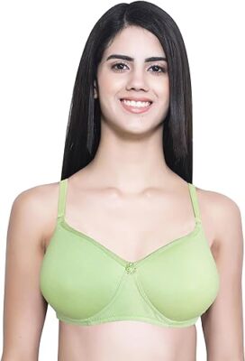 Padded Bra Women Full Coverage  Solid Adjustable Lingerie Nylon Full Figure Bras
