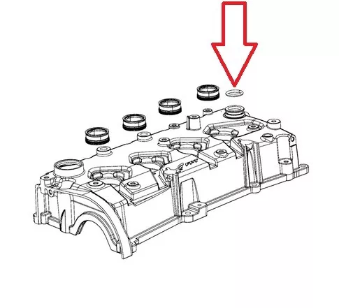 Upgrade Viton O Ring Fiat 500 500L 500X 1.4L Oil Separator PCV ORing Cover Seal