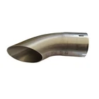 Curved Curl Down Exhaust Tail Pipe Trim Stainless Steel Curldown Tip 2" 3/8 60mm