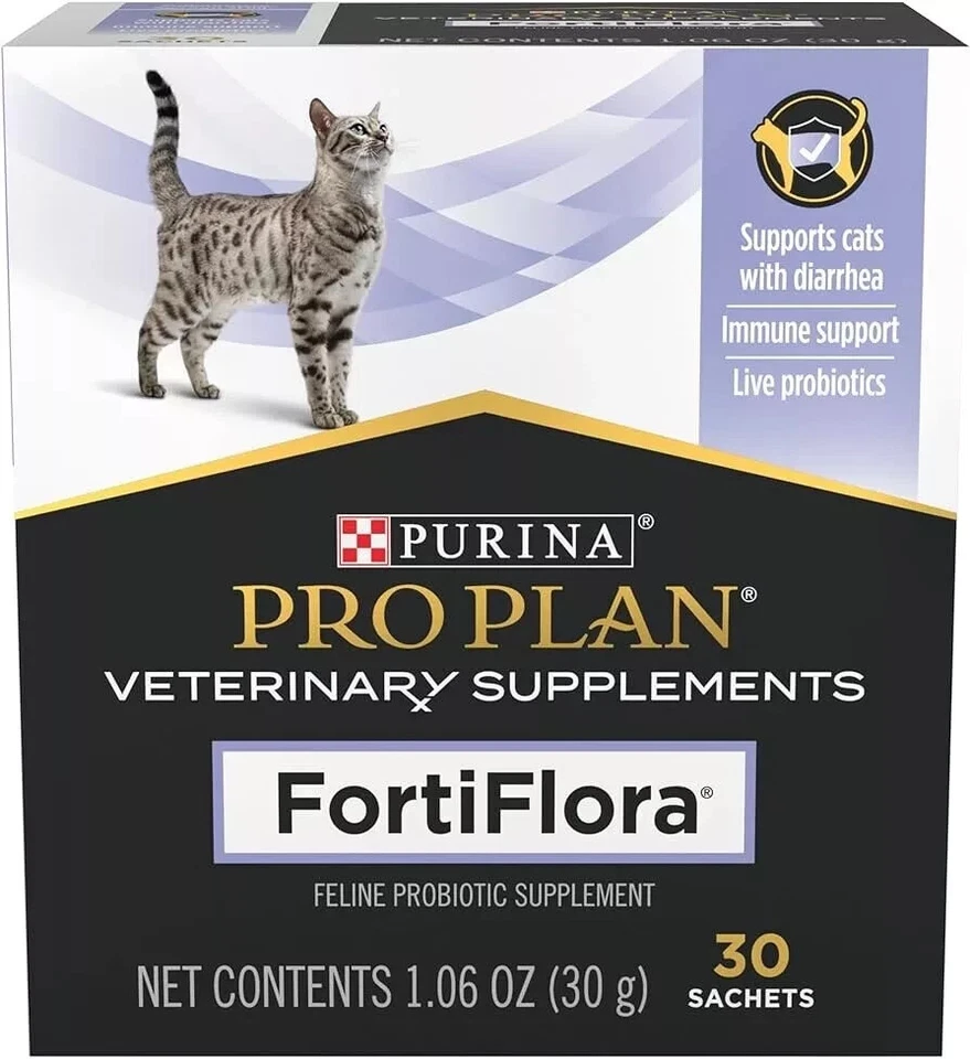 Purina FortiFlora Probiotic Supplement 30 Sachets for Cats EXP 3/2026
