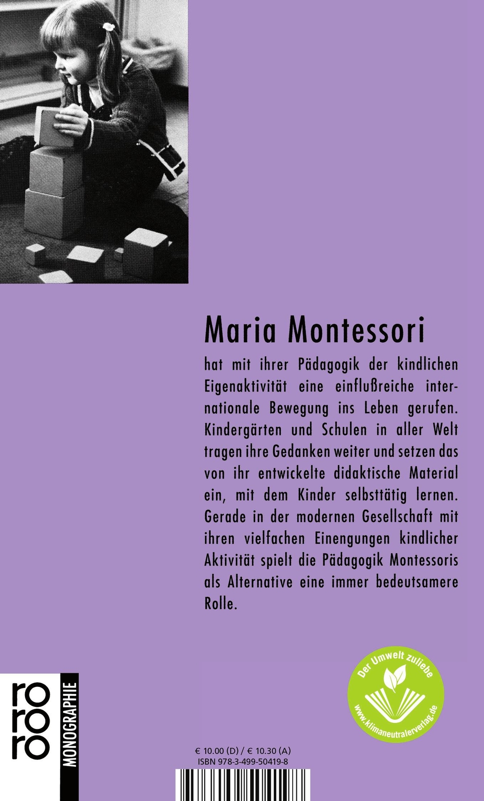 Thumbnail - Helmut Heiland / Maria Montessori / 9783499504198