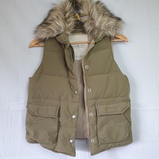 Olive Gilet Body-warmer Faux Fur Collar (removable) Denim And Supply Ralph Laure